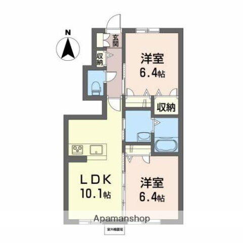 高知県高知市介良乙 鹿児駅 2LDK アパート 賃貸物件詳細