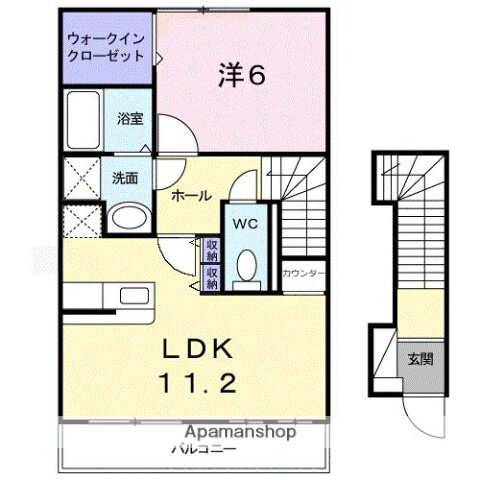 香川県高松市鶴市町 鬼無駅 1LDK アパート 賃貸物件詳細