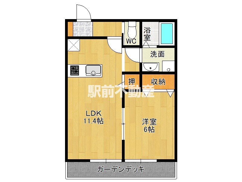 佐賀県佐賀市金立町大字千布 佐賀駅 1LDK アパート 賃貸物件詳細