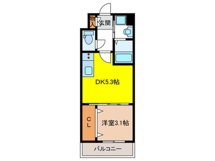 福岡県福岡市博多区東那珂２ 竹下駅 1DK マンション 賃貸物件詳細