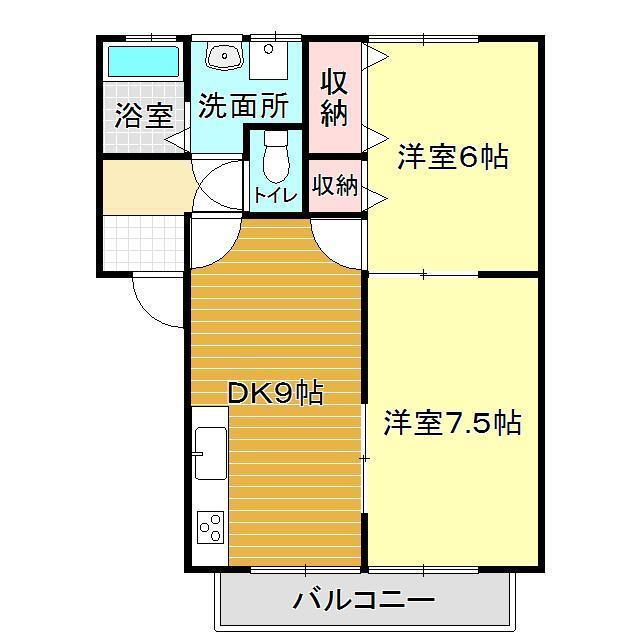 山口県下関市彦島迫町４ 2DK アパート 賃貸物件詳細