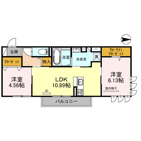 大阪府大阪市東住吉区湯里６ 針中野駅 2LDK アパート 賃貸物件詳細
