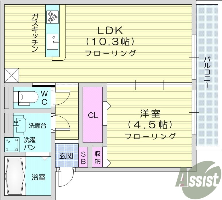 宮城県仙台市青葉区木町 北仙台駅 1LDK アパート 賃貸物件詳細
