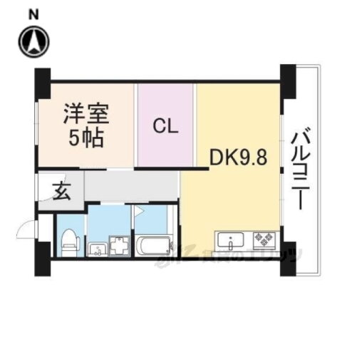 京都府京都市山科区西野様子見町 東野駅 1LDK マンション 賃貸物件詳細