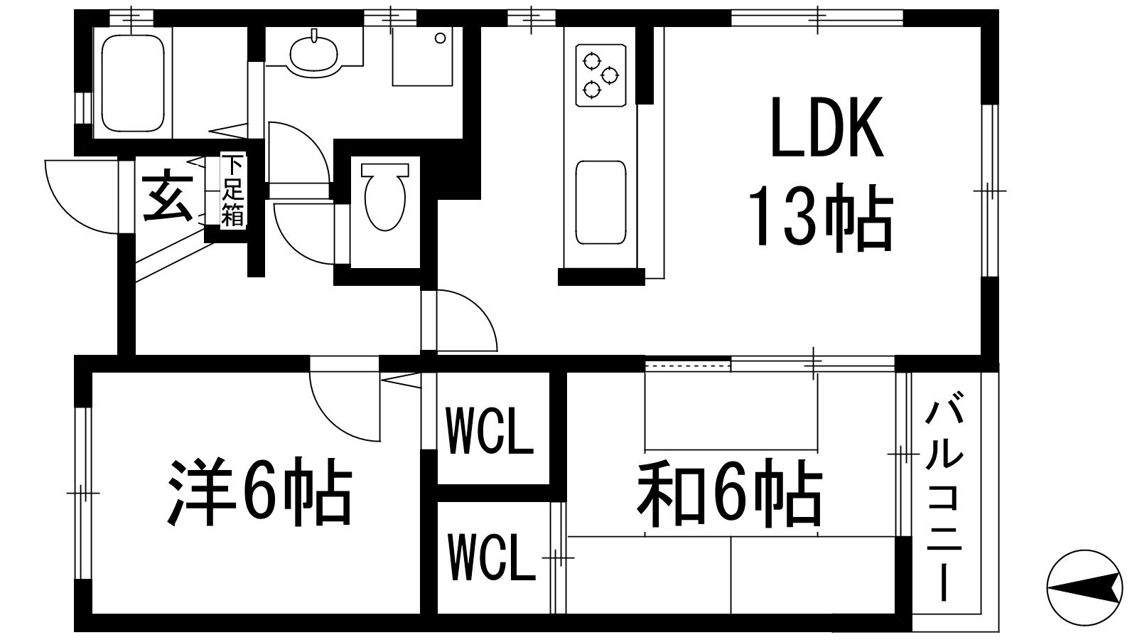兵庫県西宮市甲東園１ 甲東園駅 2LDK アパート 賃貸物件詳細