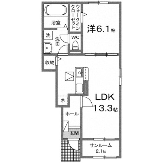 埼玉県熊谷市千代 大麻生駅 1LDK アパート 賃貸物件詳細