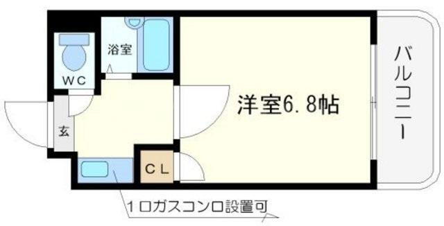 大阪府大阪市西区南堀江３ 西長堀駅 1K マンション 賃貸物件詳細