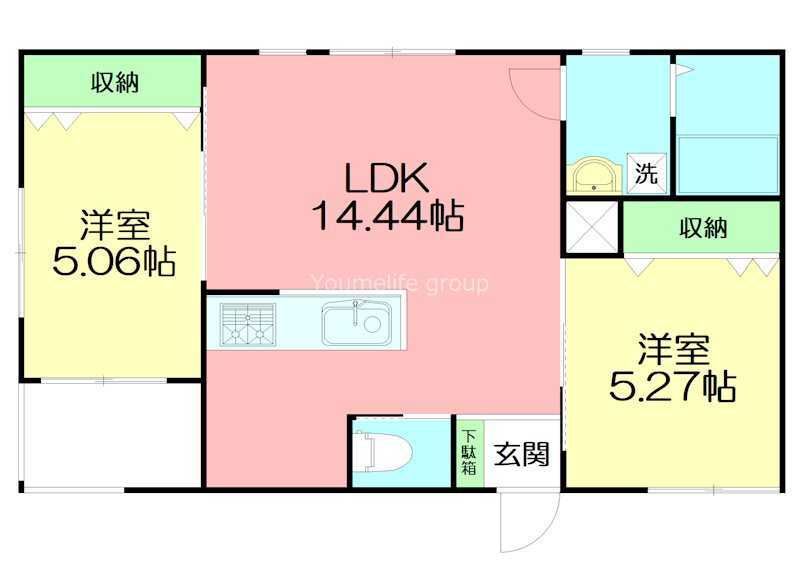 神奈川県茅ヶ崎市南湖３ 茅ケ崎駅 2LDK アパート 賃貸物件詳細