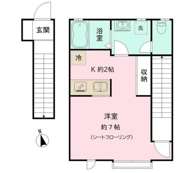 東京都練馬区桜台２ 新桜台駅 1K アパート 賃貸物件詳細