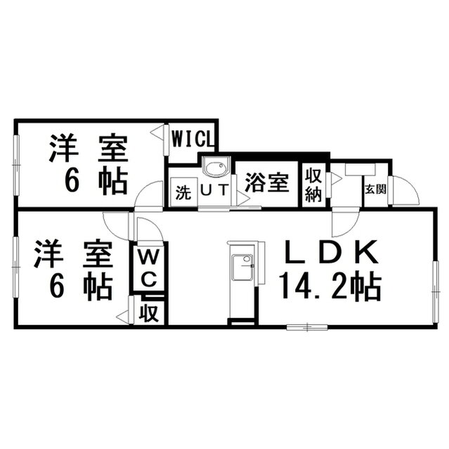 北海道釧路市愛国東２ 釧路駅 2LDK アパート 賃貸物件詳細