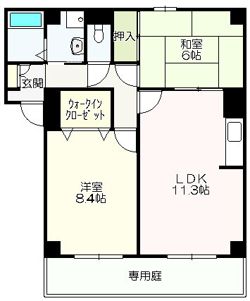 フィネス高須 1階 2LDK 賃貸物件詳細