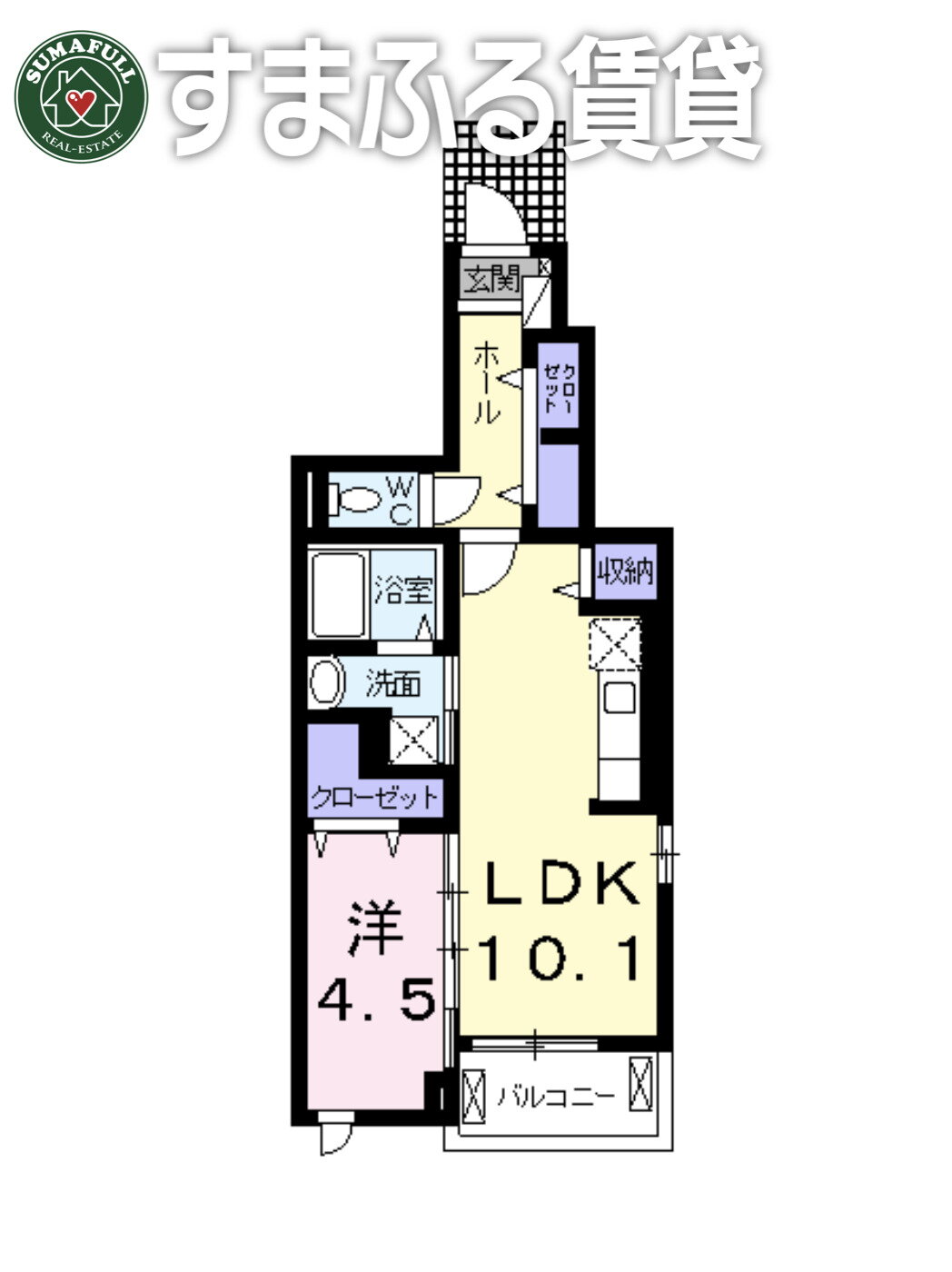 愛知県西尾市巨海町宮東 福地駅 1LDK アパート 賃貸物件詳細