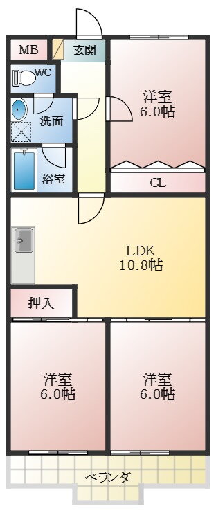 大阪府藤井寺市津堂１ 藤井寺駅 3LDK アパート 賃貸物件詳細