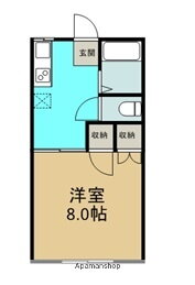 クリスタルハウス 2階 1K 賃貸物件詳細
