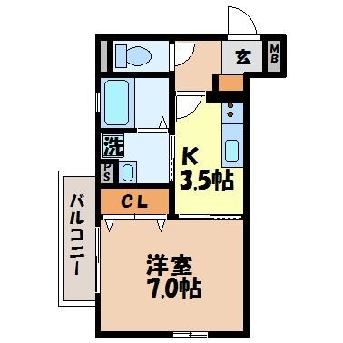 長崎県長崎市本原町 岩屋橋駅 1K マンション 賃貸物件詳細
