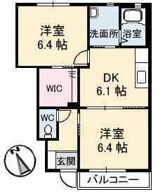 山口県下関市小月本町２ 小月駅 2DK アパート 賃貸物件詳細