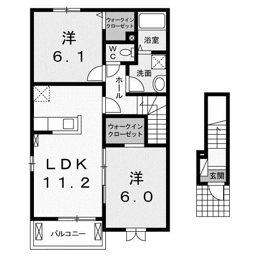 埼玉県行田市大字荒木 武州荒木駅 2LDK アパート 賃貸物件詳細