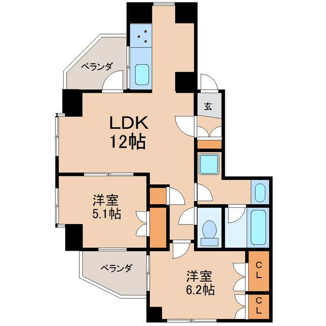 ジェイパーク西日暮里 2階 2LDK 賃貸物件詳細