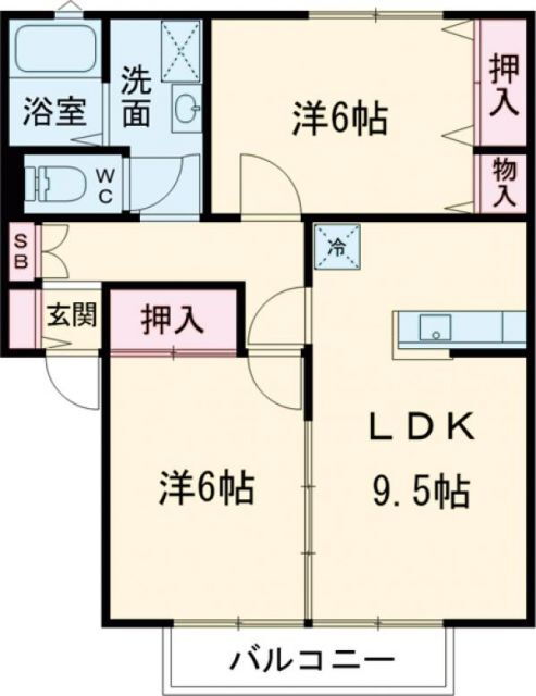 茨城県つくば市観音台１ みどりの駅 2LDK アパート 賃貸物件詳細