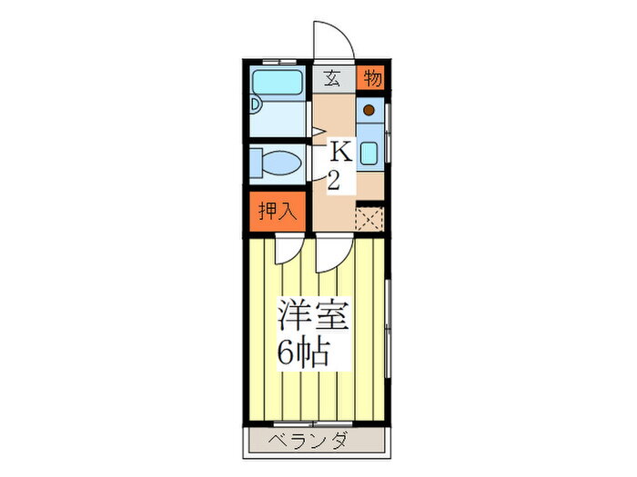 東京都練馬区関町北２ 武蔵関駅 1K マンション 賃貸物件詳細