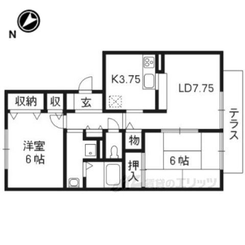 滋賀県守山市守山６ 守山駅 2LDK アパート 賃貸物件詳細