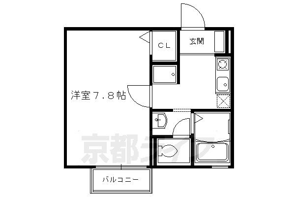 京都府京都市南区吉祥院西ノ庄淵ノ西町 西大路駅 1K アパート 賃貸物件詳細