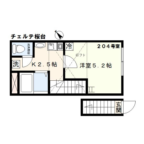 東京都練馬区桜台２ 新桜台駅 1K アパート 賃貸物件詳細