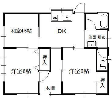 山川町戸建（公園前） 3DK 賃貸物件詳細