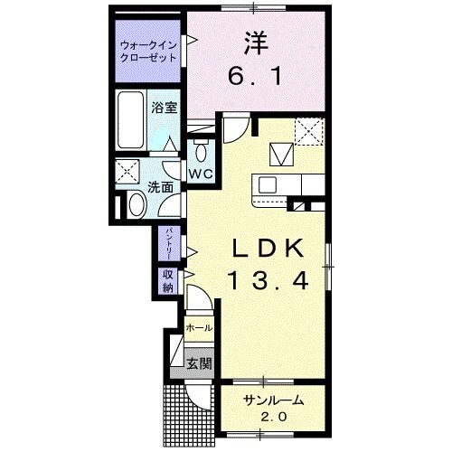 愛媛県西条市船屋甲 伊予西条駅 1LDK アパート 賃貸物件詳細