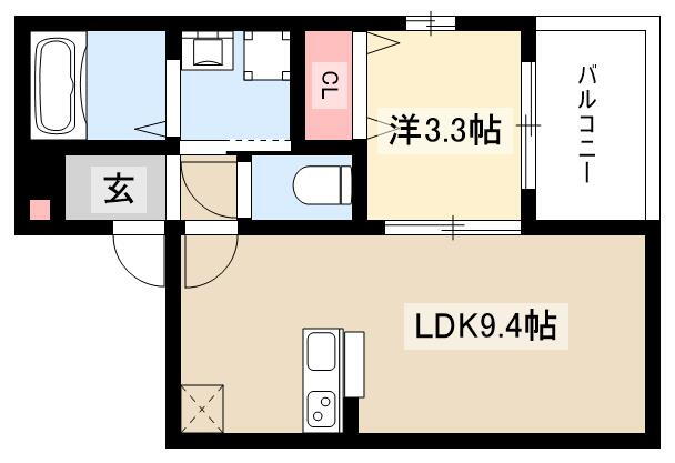 愛知県名古屋市瑞穂区内浜町 堀田駅 1LDK アパート 賃貸物件詳細