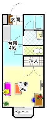 岡山県倉敷市神田１ 常盤駅 ワンルーム アパート 賃貸物件詳細