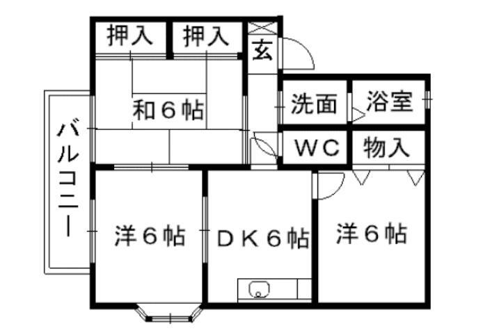 熊本県熊本市南区野口１ 西熊本駅 3DK アパート 賃貸物件詳細