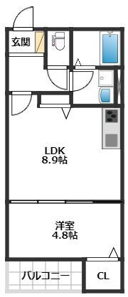 福岡県那珂川市中原２ 博多南駅 1LDK アパート 賃貸物件詳細