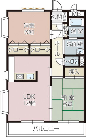 ルクス２１ 3階 2LDK 賃貸物件詳細