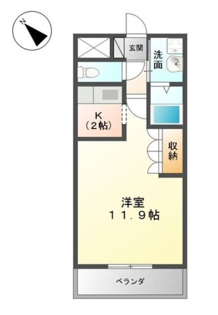 一博館 2階 ワンルーム 賃貸物件詳細