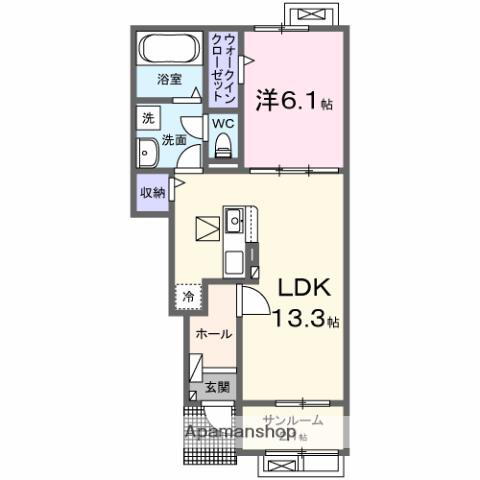 鳥取県境港市芝町 馬場崎町駅 1LDK アパート 賃貸物件詳細
