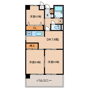 福岡県福岡市南区柳河内１ 高宮駅 3DK マンション 賃貸物件詳細