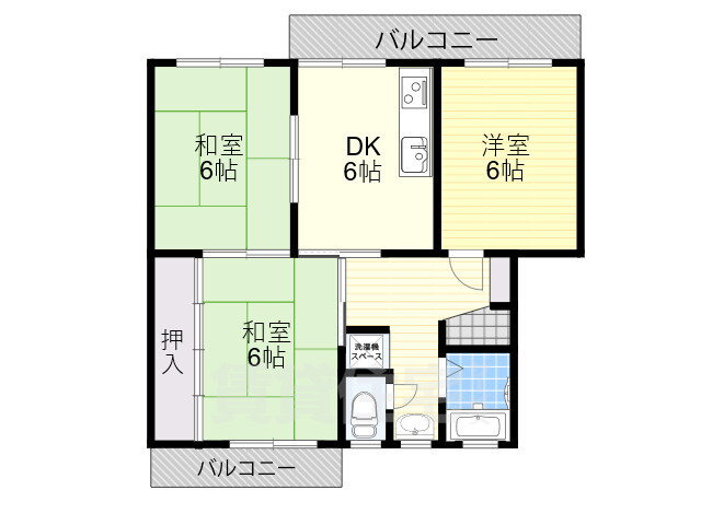 大阪府堺市北区長曽根町 百舌鳥八幡駅 3DK マンション 賃貸物件詳細