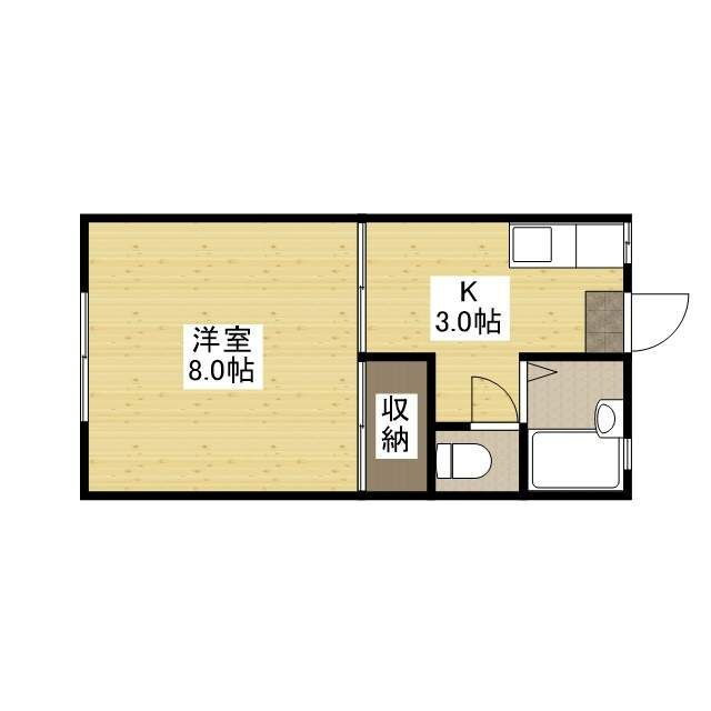 広島県福山市西町１ 福山駅 1K アパート 賃貸物件詳細