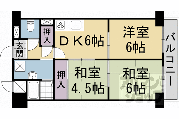 京都府京都市南区久世上久世町 桂川駅 3DK マンション 賃貸物件詳細