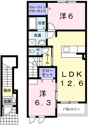 兵庫県姫路市土山４ 姫路駅 2LDK アパート 賃貸物件詳細