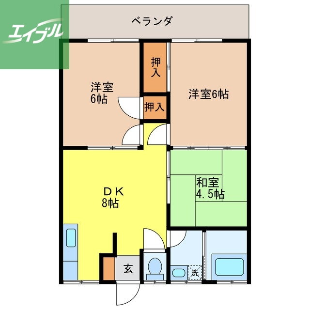 長崎県長崎市高丘２ 崇福寺駅 3DK アパート 賃貸物件詳細