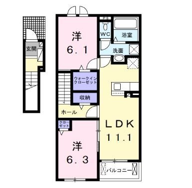 セレーノ伊那ＩＩ 2階 2LDK 賃貸物件詳細