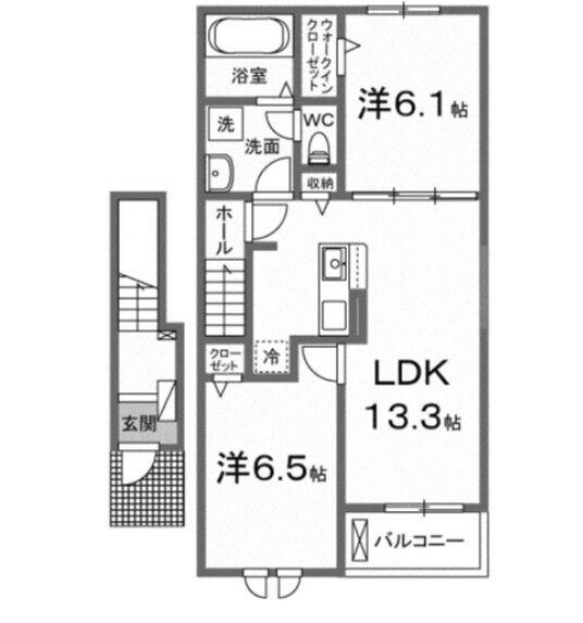埼玉県熊谷市千代 大麻生駅 2LDK アパート 賃貸物件詳細