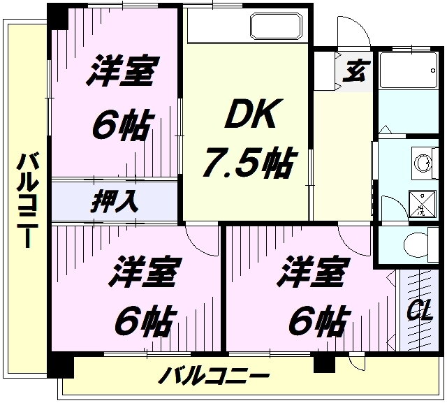 埼玉県入間市東藤沢５ 狭山ヶ丘駅 3DK マンション 賃貸物件詳細