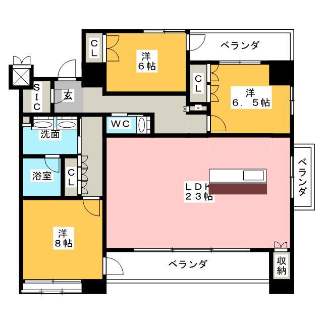 愛知県名古屋市中村区名駅南３ 名古屋駅 3LDK マンション 賃貸物件詳細