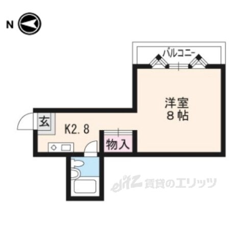 京都府京都市北区大宮中総門口町 北大路駅 1K アパート 賃貸物件詳細