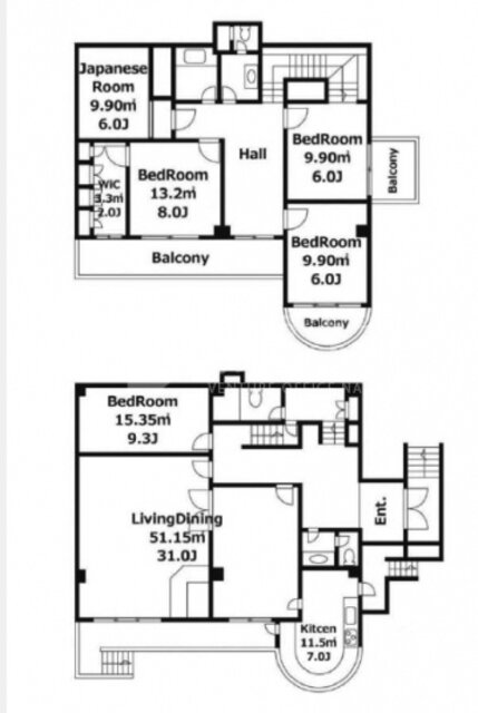 ＨＯＵＳＥ　ＴＡＫＡＮＡＷＡ 5LDK 賃貸物件詳細