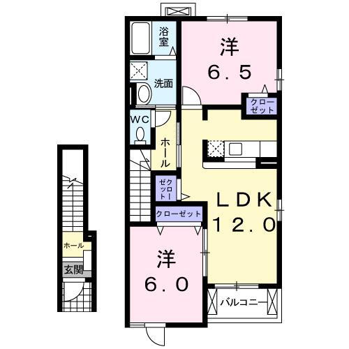 栃木県芳賀郡益子町大字大沢 七井駅 2LDK アパート 賃貸物件詳細