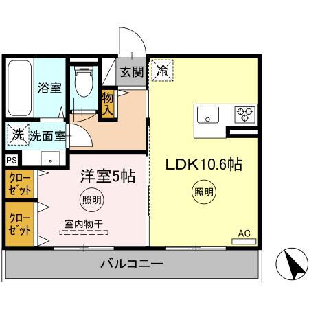 熊本県熊本市北区龍田７ 武蔵塚駅 1LDK アパート 賃貸物件詳細